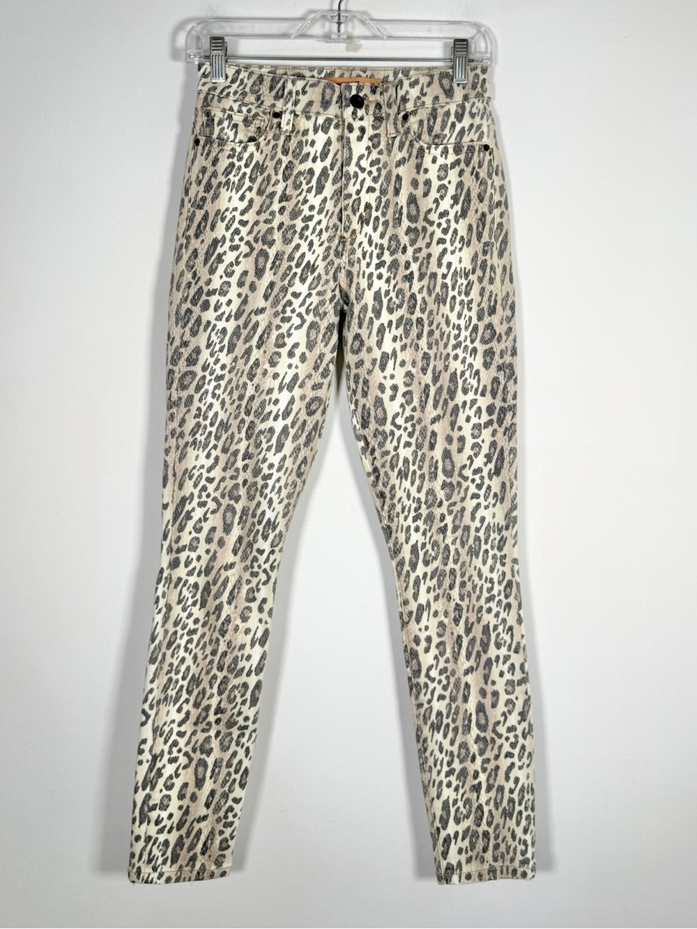 Joe’s Jeans Women’s Size 27 The Charlie High Rise Skinny Ankle Jeans Leopard